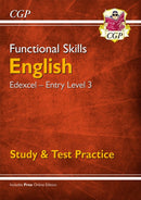 Functional Skills English: Edexcel Entry Level 3 - Study & Test Practice-9781789083958
