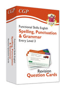 Functional Skills English Revision Question Cards: Spelling, Punctuation & Grammar Entry Level 3-9781789086928