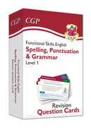 Functional Skills English Revision Question Cards: Spelling, Punctuation & Grammar - Level 1-9781789086935