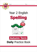 KS1 Spelling Year 2 Daily Practice Book: Autumn Term-9781789088304