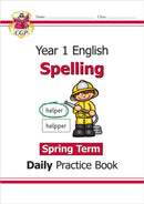 KS1 Spelling Year 1 Daily Practice Book: Spring Term-9781789088328
