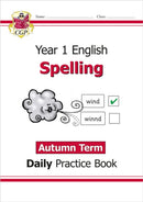 KS1 Spelling Year 1 Daily Practice Book: Autumn Term-9781789088335