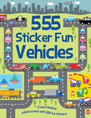 555 Sticker Fun - Vehicles Activity Book-9781789580440
