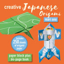 Creative Japanese Origami : Paper Block Plus 64-Page Book-9781800654273