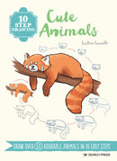 10 Step Drawing: Cute Animals : Draw Over 50 Adorable Animals in 10 Easy Steps-9781800922365