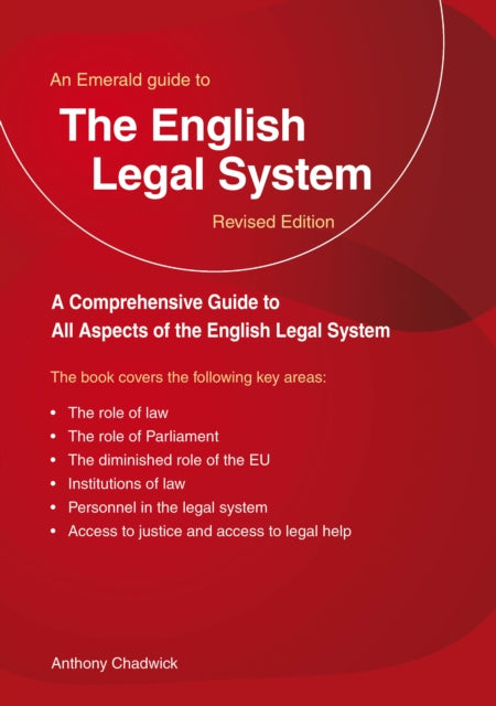 A Guide To The English Legal System : New Edition - 2023-9781802362381