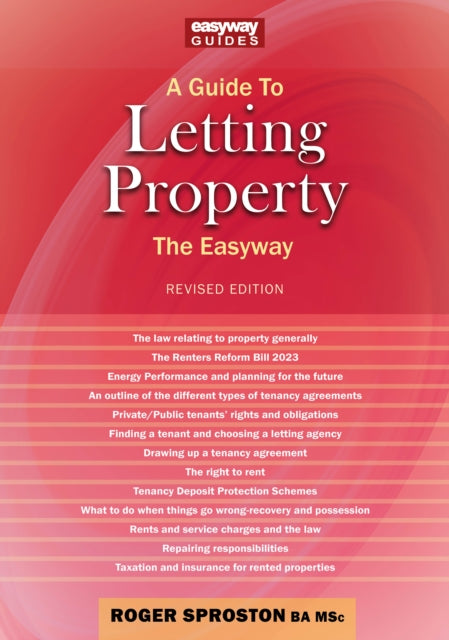 A Guide to Letting Property : Revised Edition - 2024-9781802363692