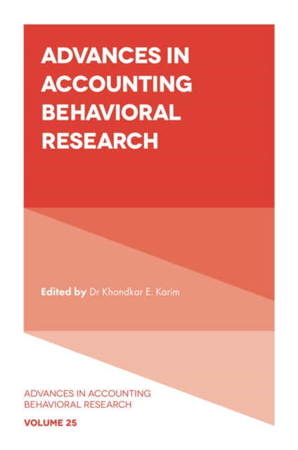 Advances in Accounting Behavioral Research-9781803828022