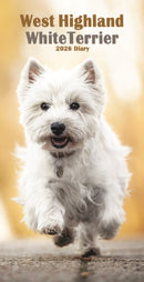 West Highland White Terriers Slim Diary 2026-9781804608807