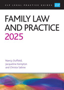 Family Law and Practice 2025 : Legal Practice Course Guides (LPC)-9781805021490