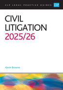 Civil Litigation 2025/26 : Legal Practice Course Guides (LPC)-9781805021681
