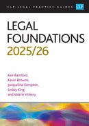 Legal Foundations 2025/26 : Legal Practice Course Guides (LPC)-9781805021704