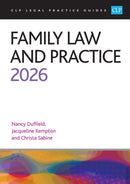 Family Law and Practice 2026 : Legal Practice Course Guides (LPC)-9781805021896