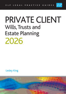 Private Client 2026: : Wills, Trusts and Estate Planning - Legal Practice Course Guides (LPC)-9781805021926