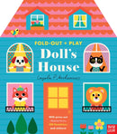 Fold-Out + Play: Doll's House : Build your own 3D house with interactive play pieces and stickers-9781805133551