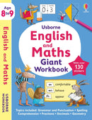 Usborne English and Maths Giant Workbook 8-9-9781805310013