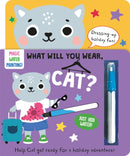 What Will You Wear, Cat? A magic water painting book about going on holiday!-9781835550243