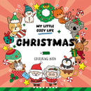 Christmas : Cute Kawaii Colouring Book for Teens and Adults Featuring Adorable Animals and Cosy Scenes-9781835555309