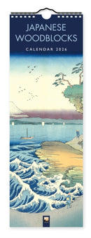 Japanese Woodblocks Slim Calendar 2026 (Art Calendar)-9781835624500