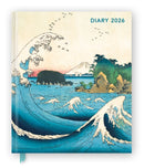 Japanese Woodblocks 2026 Desk Diary Planner - Week to View, Illustrated Throughout-9781835624531