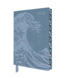 Katsushika Hokusai: The Great Wave 2026 Artisan Art Vegan Leather Diary Planner - Page to View with Notes-9781835624777