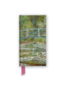 Claude Monet: Bridge over a Pond of Water Lilies (Foiled Slimline Journal)-9781835625293