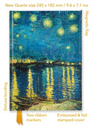 Vincent Van Gogh: Starry Night over the Rhone (Foiled Quarto Journal)-9781835625408