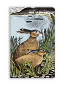 Angela Harding: Rathlin Hares (Soft Touch Journal)-9781835625873