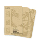Japanese Woodblocks Set of 3 Mini Craft Notebooks-9781835627457