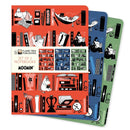 Moomin Bookshelves Set of 3 Standard Notebooks-9781835628577