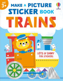 Make a Picture Sticker Book Trains