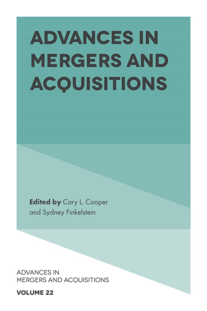 Advances in Mergers and Acquisitions-9781837538614