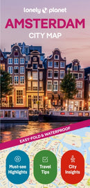 Lonely Planet Amsterdam City Map : Durable, Waterproof, Easy-Fold Planning Map with Attractions & Walking Tours-9781837584666