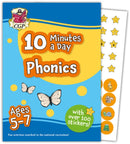 10 Minutes a Day Phonics for Ages 5-7 (with over 100 stickers)-9781837740246
