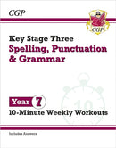 KS3 Year 7 Spelling, Punctuation and Grammar 10-Minute Weekly Workouts-9781837740550