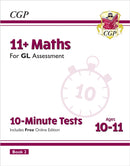 11+ GL 10-Minute Tests: Maths - Ages 10-11 Book 2 (with Online Edition)