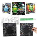 Scratch Art 3D Posters: T-Rex & Friends-9781837956579