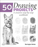 50 Drawing Projects : A Creative Step-by-Step Workbook-9781838577285