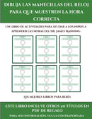 Los mejores libros para bebes (Dibuja las manecillas del reloj para que muestren la hora correcta) : Este libro contiene 30 fichas con actividades a todo color para ninos de 5 a 6 anos-9781839291968