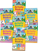 Jolly Phonics Activity Books 1-7 : in Precursive Letters (British English edition)-9781844141609