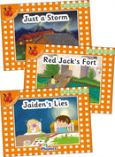 Jolly Phonics Orange Level Readers Set 4 : in Precursive Letters (British English edition)-9781844145775