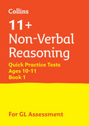 11+ Non-Verbal Reasoning Quick Practice Tests Age 10-11 (Year 6) Book 1 : For the 2025 Gl Assessment Tests-9781844199174