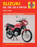 Suzuki GS, GN, GZ & DR125 Singles (82 - 05) Haynes Repair Manual-9781844252787