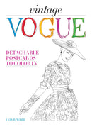 Vintage Vogue : Detachable postcards to colour in-9781846016622