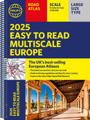 2025 Philip''s Easy to Read Multiscale Road Atlas Europe