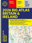 2026 Philip's Big Road Atlas of Britain & Ireland : (A3 Spiral Bound)-9781849077156