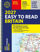 Philip''s 2027 Easy to Read Road Atlas of Britain (A4 Spiral)