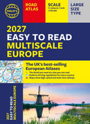 Philip''s 2027 Easy to Read Multiscale Road Atlas of Europe