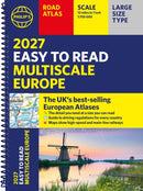 Philip''s 2027 Easy to Read Multiscale Road Atlas of Europe