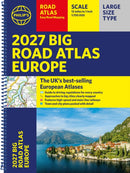 Philip's 2027 Big Road Atlas of Europe : Easy-read mapping A3 Spiral edition-9781849077491